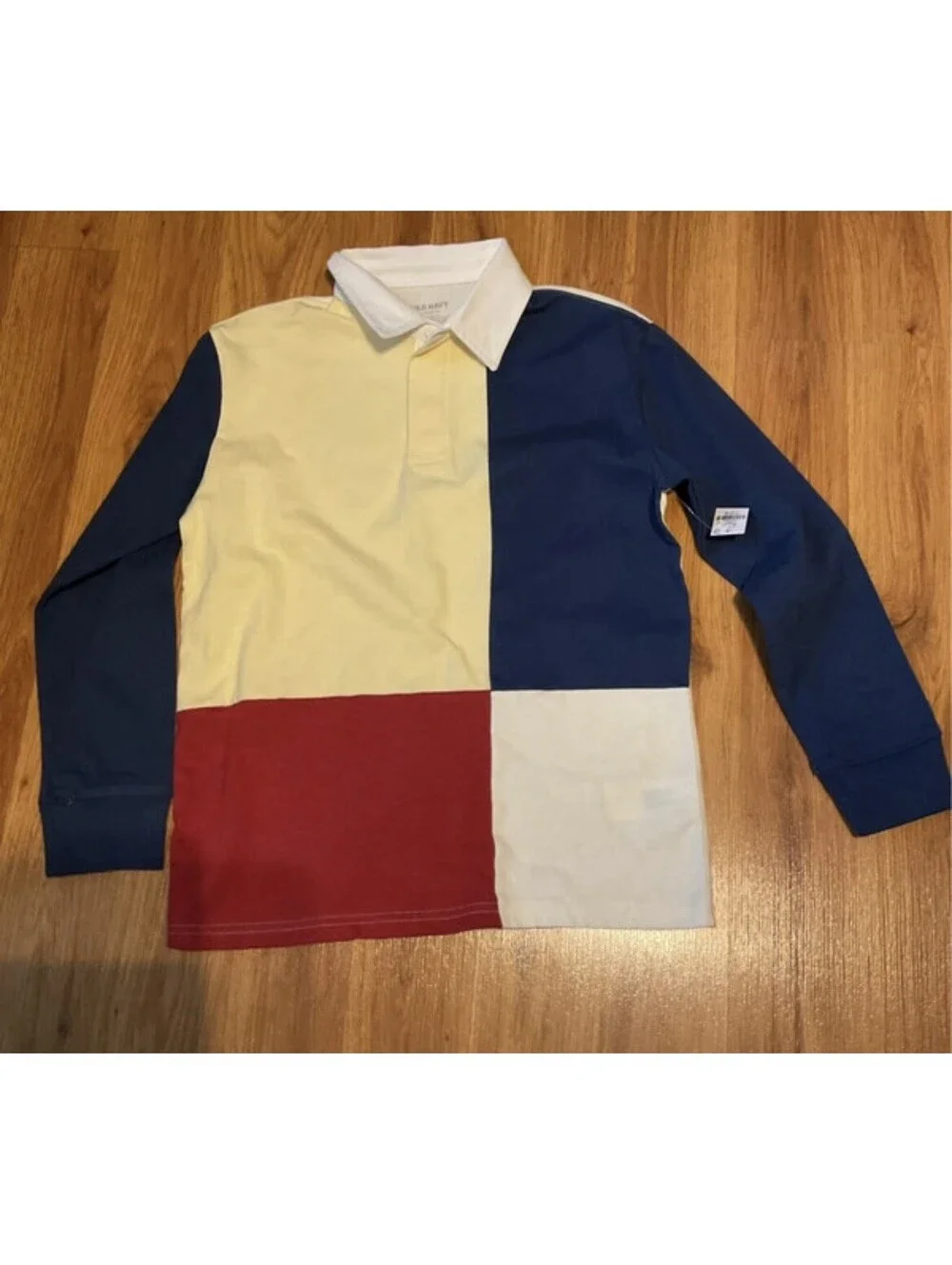 Boys Old Navy Rugby Style Long Sleeve Polo Size 10-12